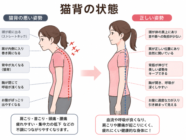 猫背・巻肩でお悩みなら伏見区桃山の永田東洋鍼灸整骨院へ｜姿勢改善で肩こり・首こりを根本からサポート‼️