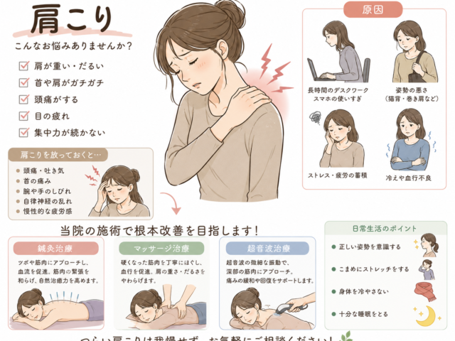肩こりからくる頭痛にお悩みではありませんか？｜首や姿勢の乱れが原因かも‼️
